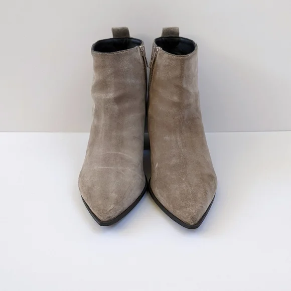 Everlane The Boss Gray Suede Leather Boots | Size 8 - Picture 7 of 11